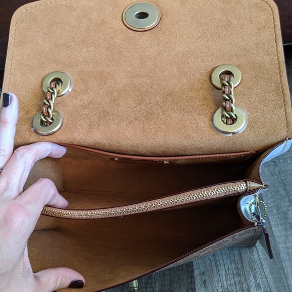 Coach chain strap shoulder bag - Picture 7 of 8